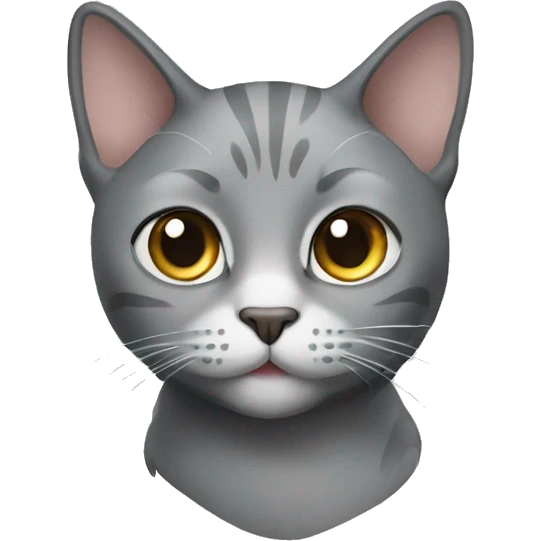 Gray cat emoji