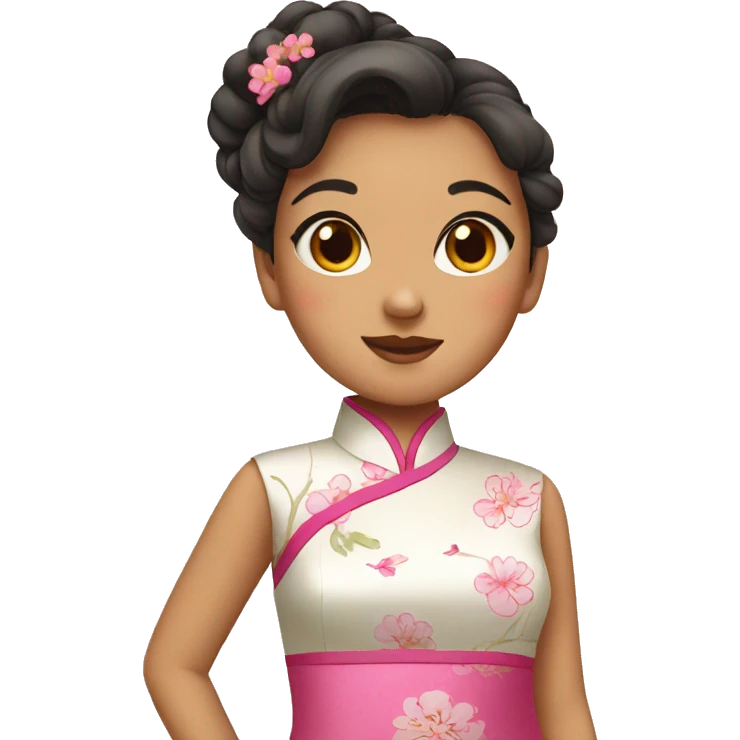 girl in qipao emoji
