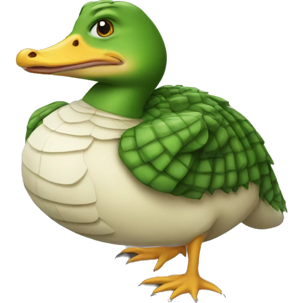 Crocodile duck emoji