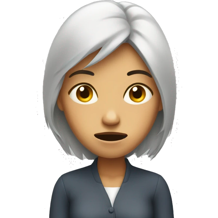 a stressing woman emoji
