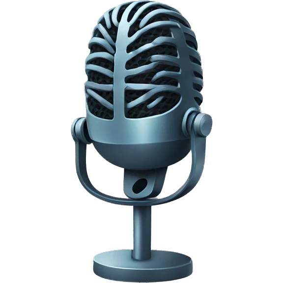 mic with mask and running emoji