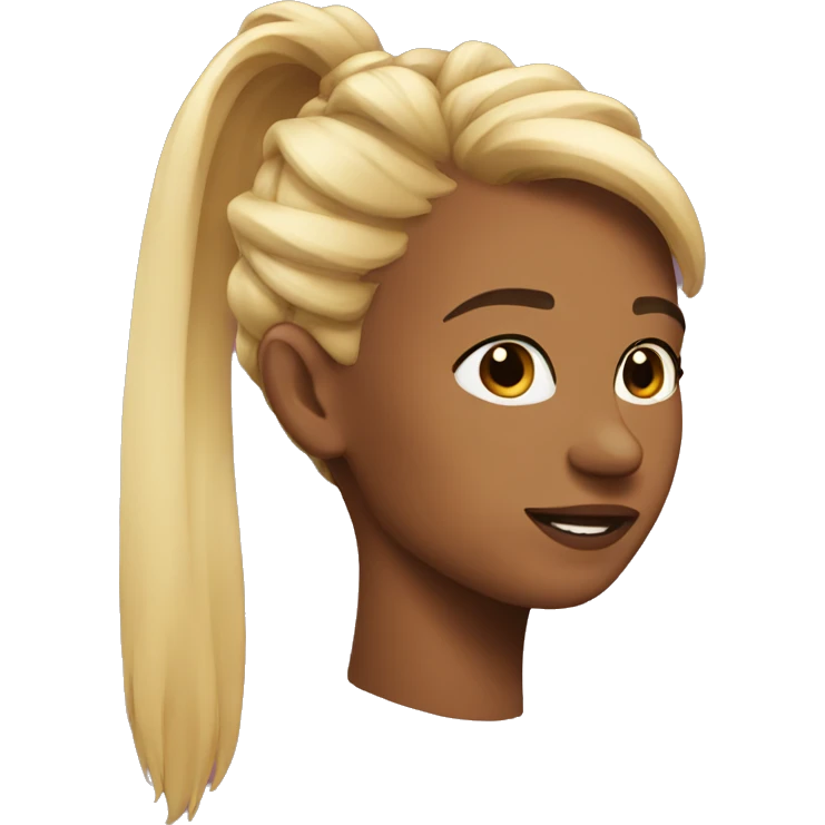 Add ponytail emoji