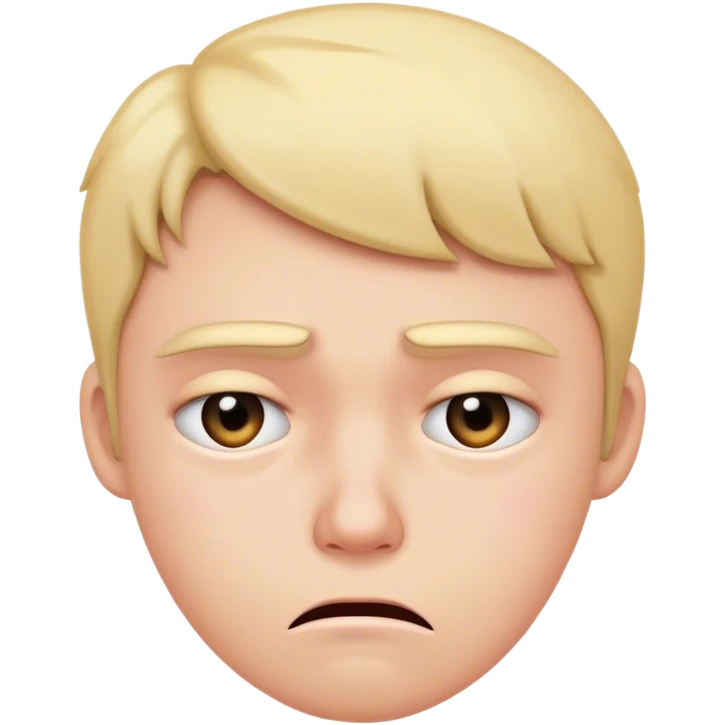 Upset and sad  emoji