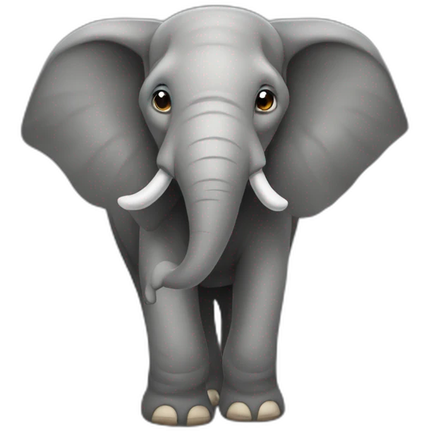 Elefante con orejas enormes emoji