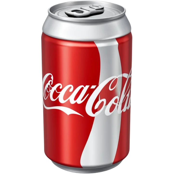 Draw a classic Coca-Cola can with red label & white script logo. emoji