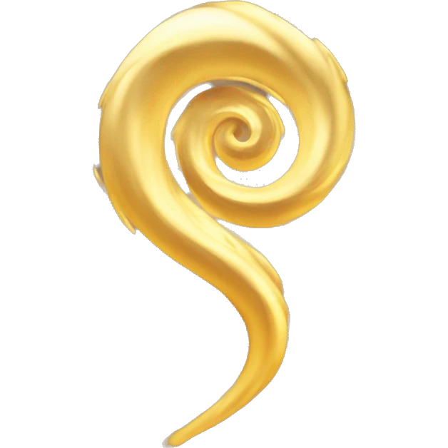 Golden light swirl tornado emoji