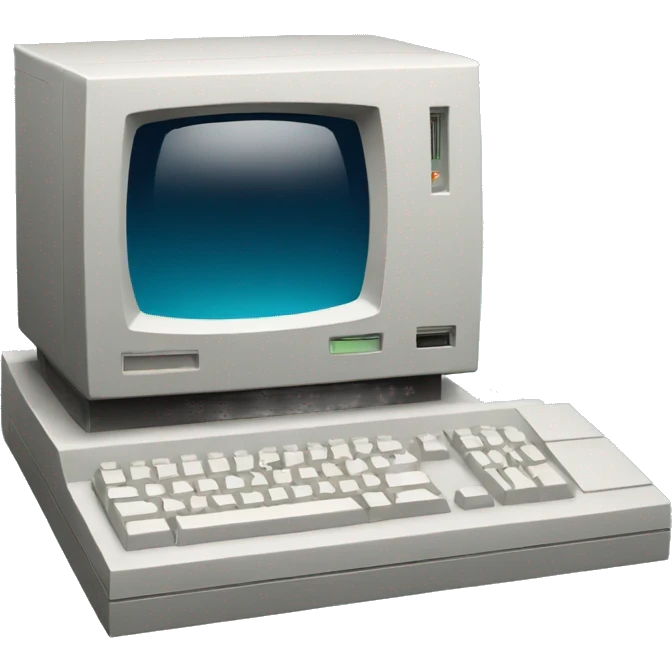 Dos computer emoji