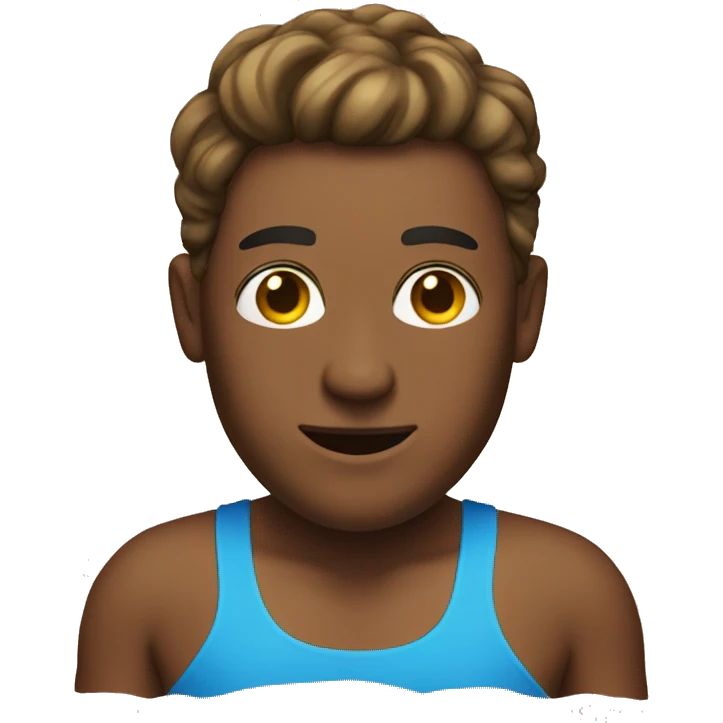 a man in a bikini emoji