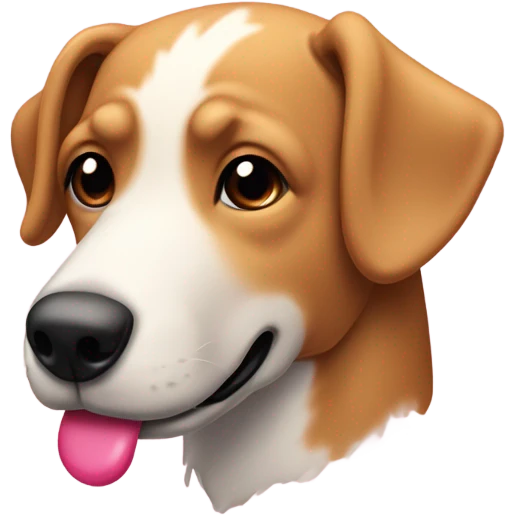 perro con corazón rosa emoji