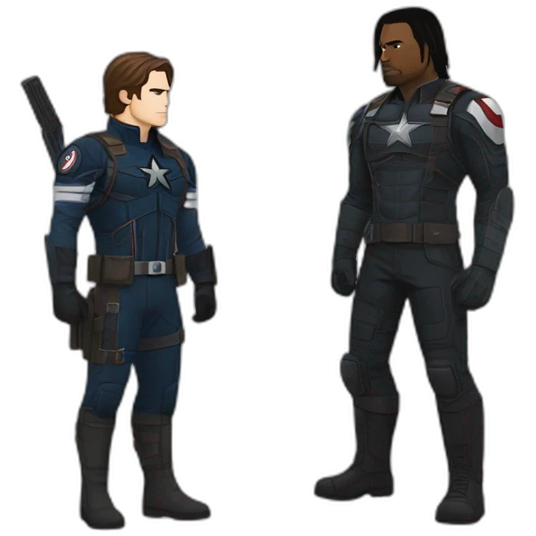 winter soldier marvel and falcon marvel emoji