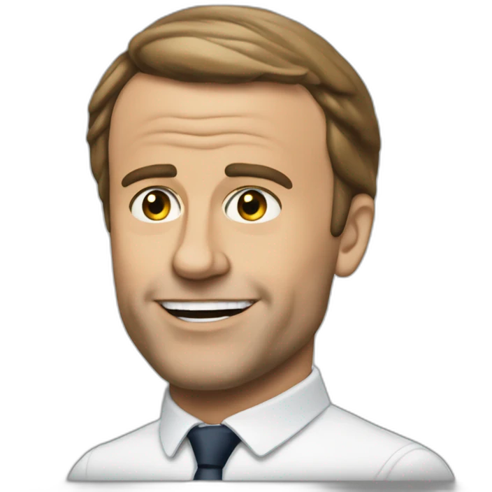 Macron qui fait caca emoji
