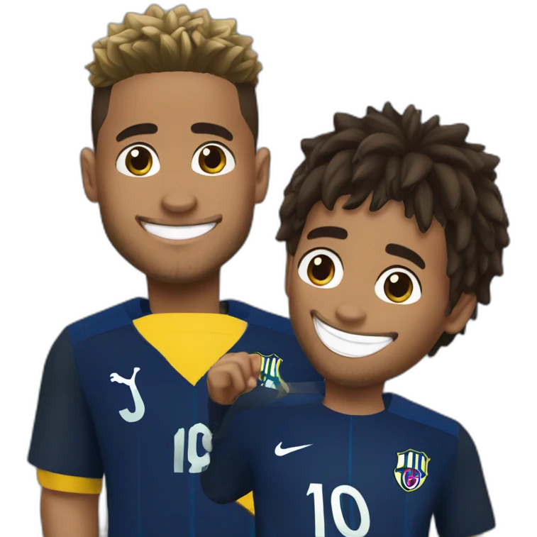 Neymar jr et vini emoji