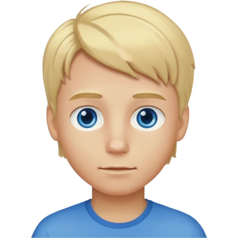 A boy with blonde hair emoji