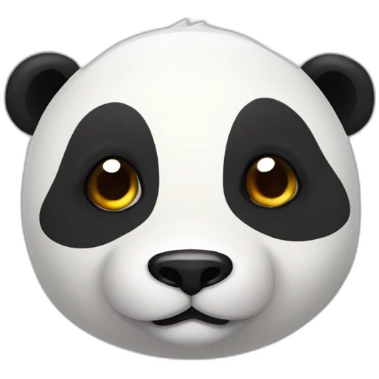 A panda bear mixed with a dino emoji