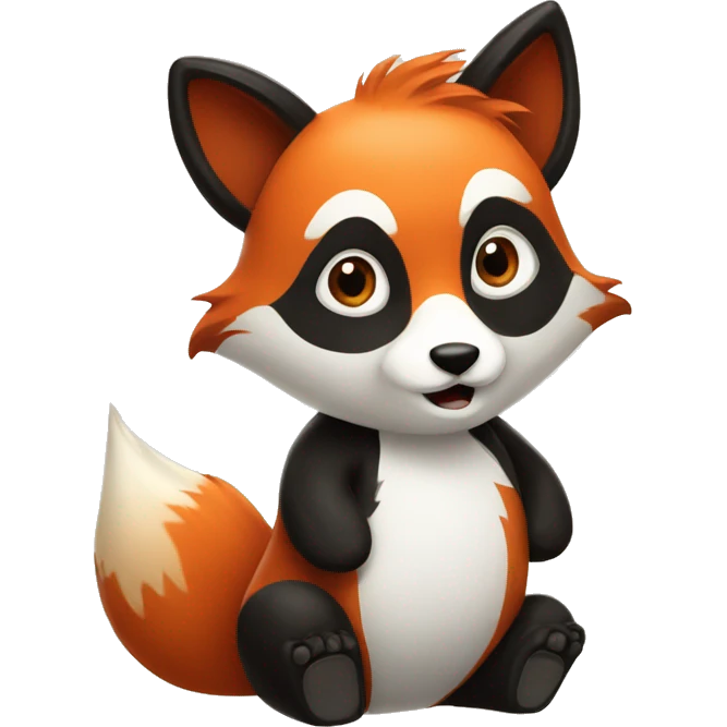 fox + panda friends emoji