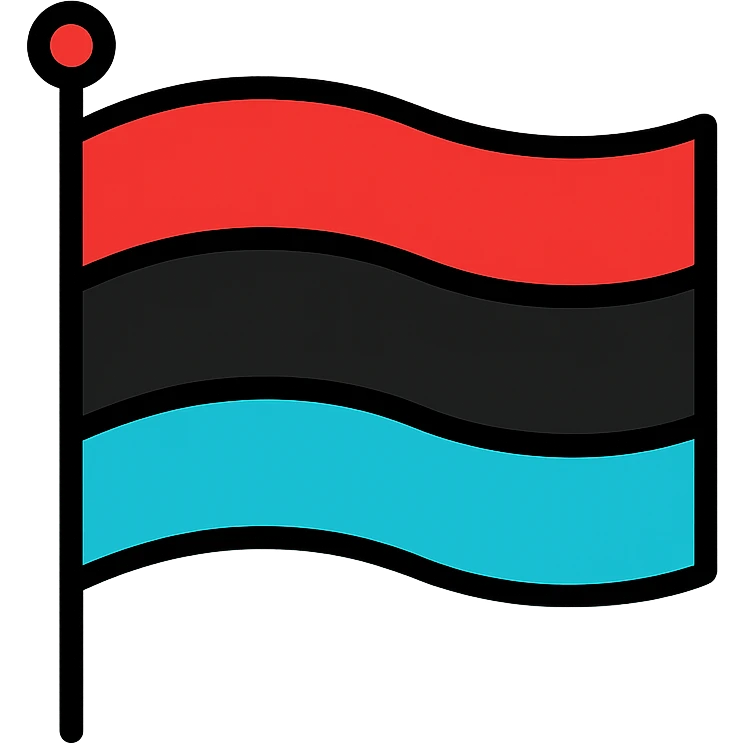 flag representing Karelian nationalism, strong colors, minimalistic, no text emoji