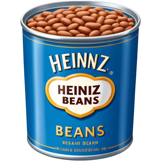 Heinz beans in blue can emoji