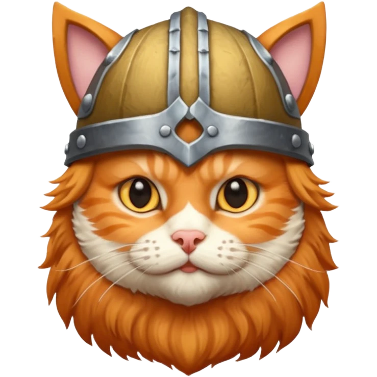 cat with viking helmet emoji