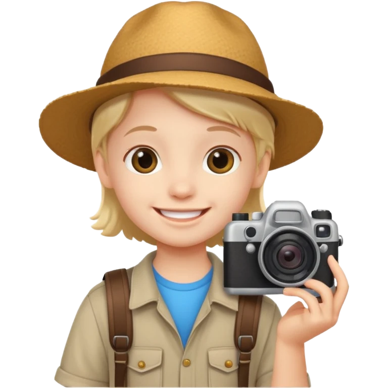 tourist kid cute emoji