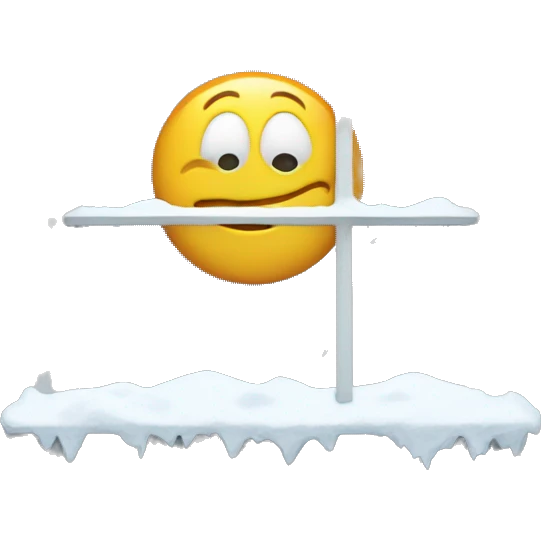 Snow out window emoji