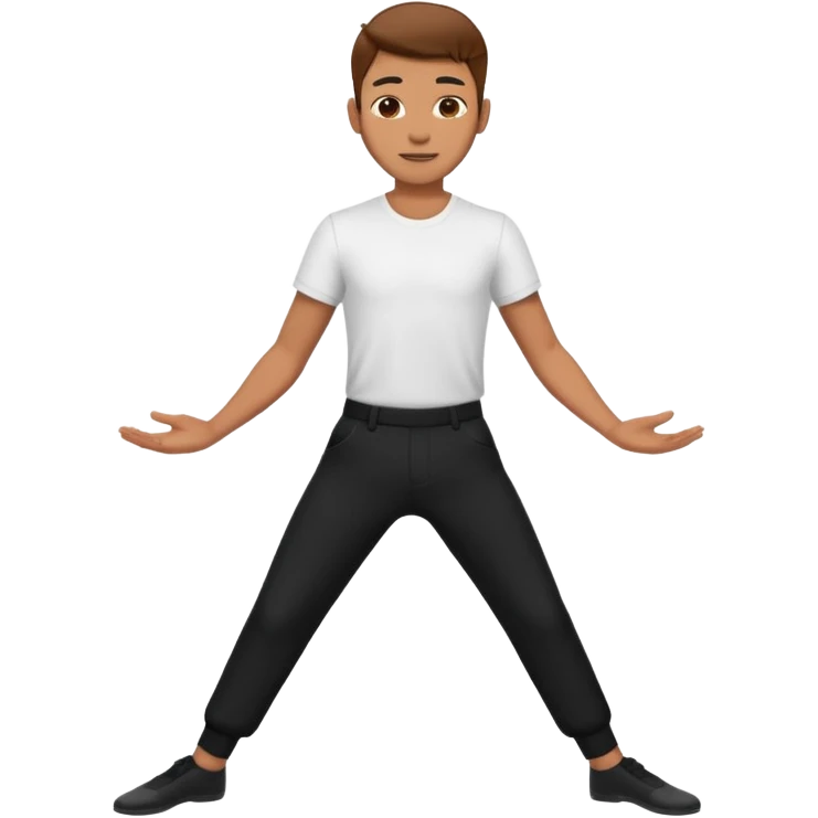 male dance choreographer with pants and shirt emoji