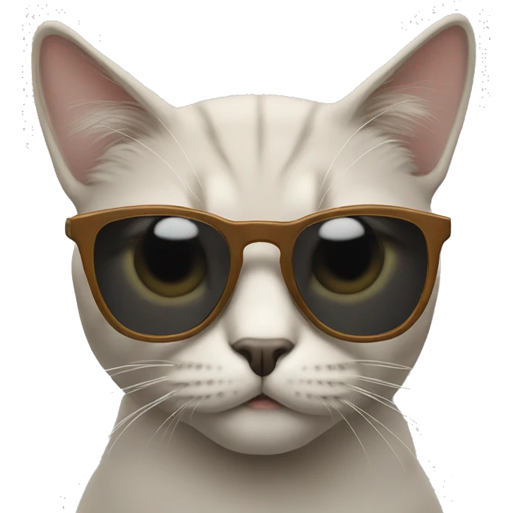 Cat with sunglasses emoji
