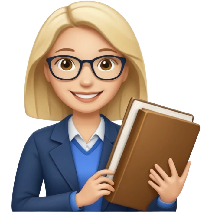 light teacher holding books emoji