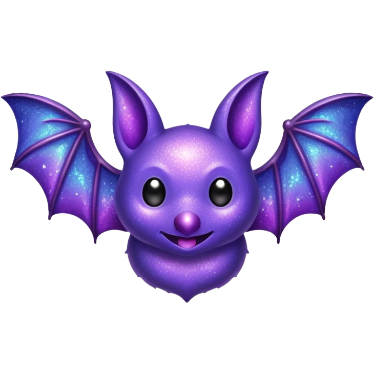glitter purple bat emoji