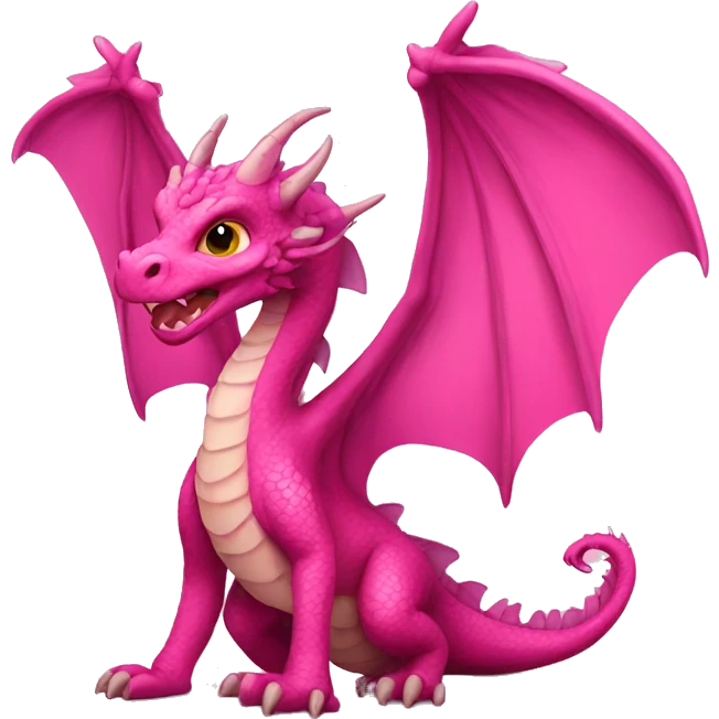 Dragons with pink wings  emoji