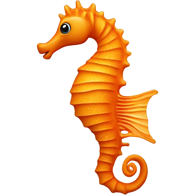 Orange sea horse emoji