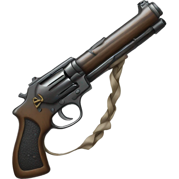 gun with a bow  emoji