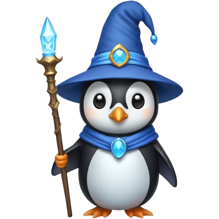 Penguin Wizard emoji