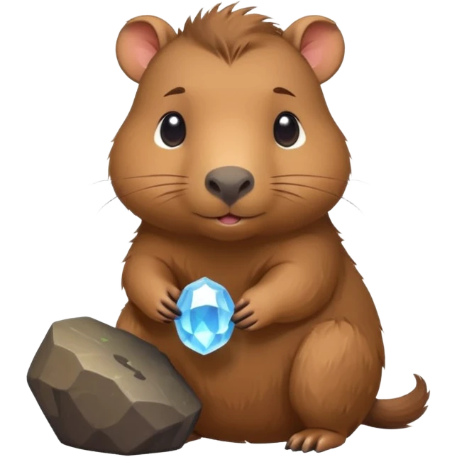 baby capypara with magical stone


 emoji