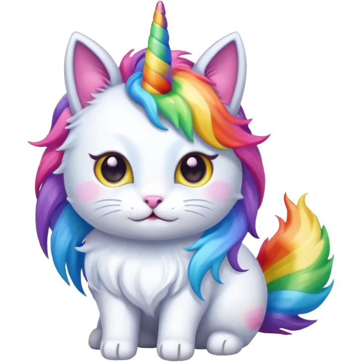 cat unicorn hybrid emoji