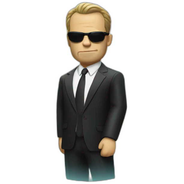 agent Smith at the beach emoji