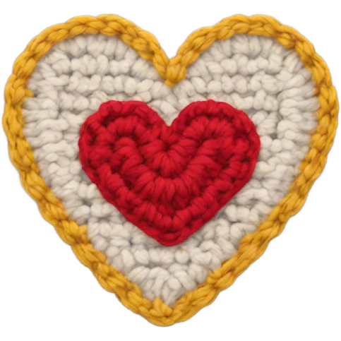 Crochet heart emoji