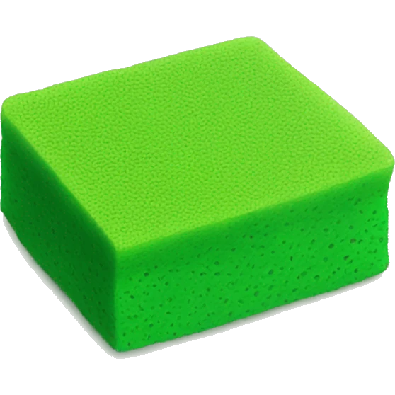 green flat square dish sponge emoji
