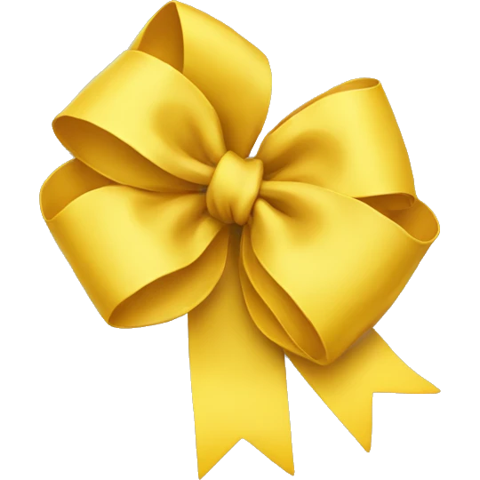 Yellow bow  emoji