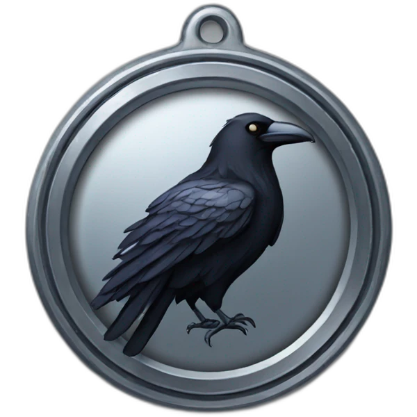 metal raven medal emoji