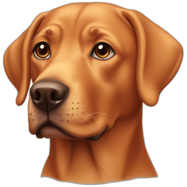 Red labrador emoji