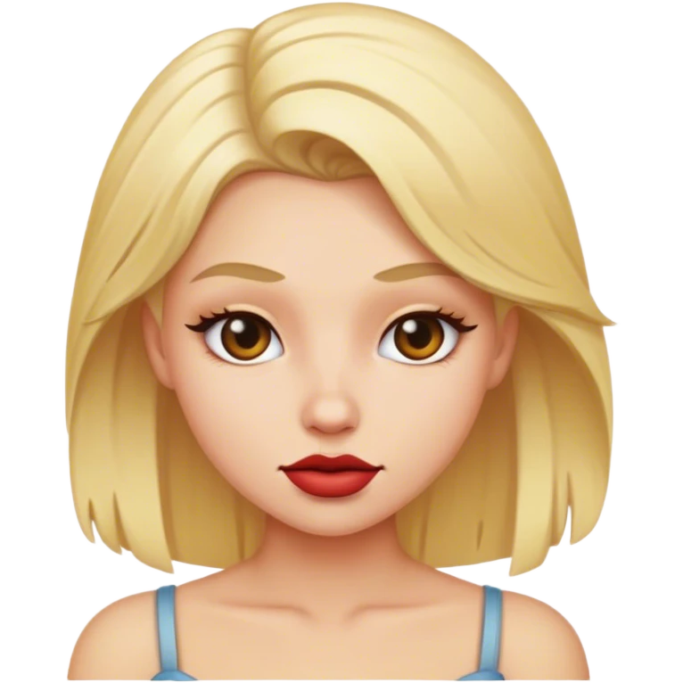 Blond baddie emoji