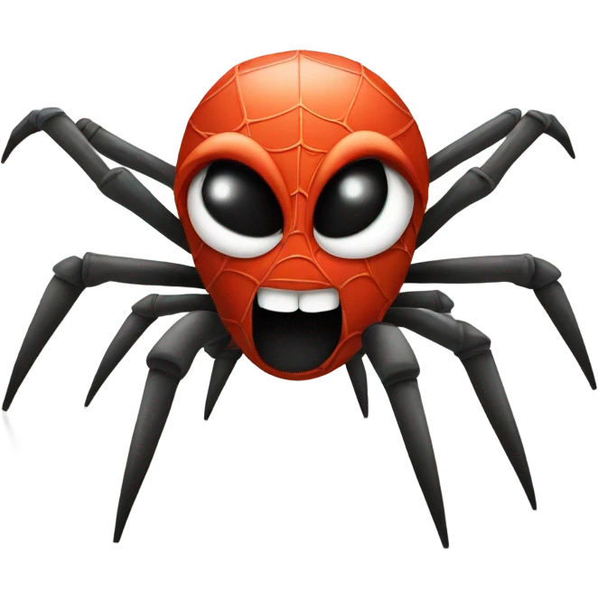 Spider with a cigarette emoji