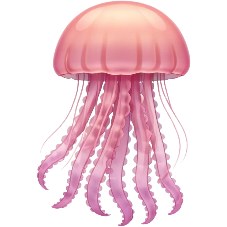pastel light Pink jellyfish emoji