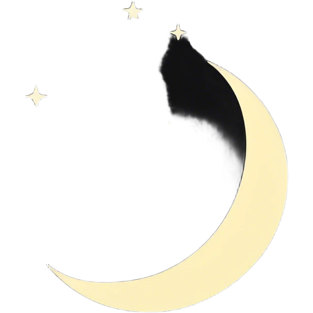 Night moon will stars emoji