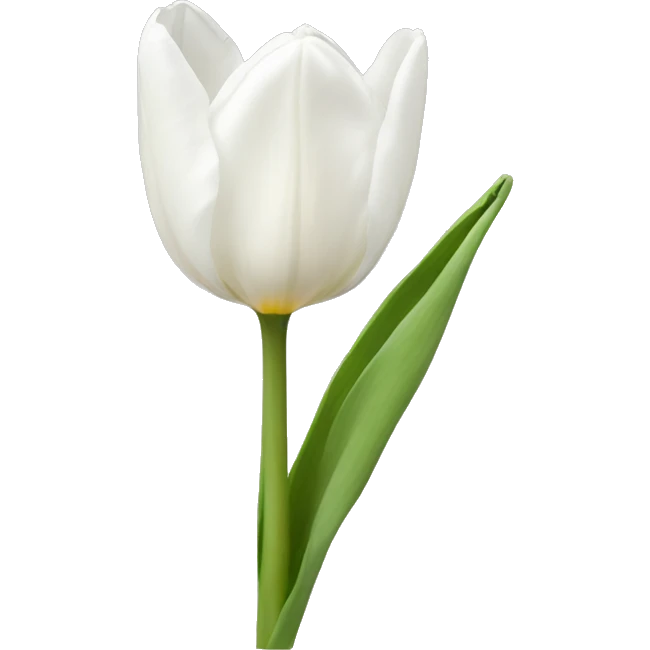 White tulip emoji