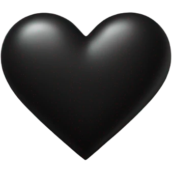 Black heart emoji