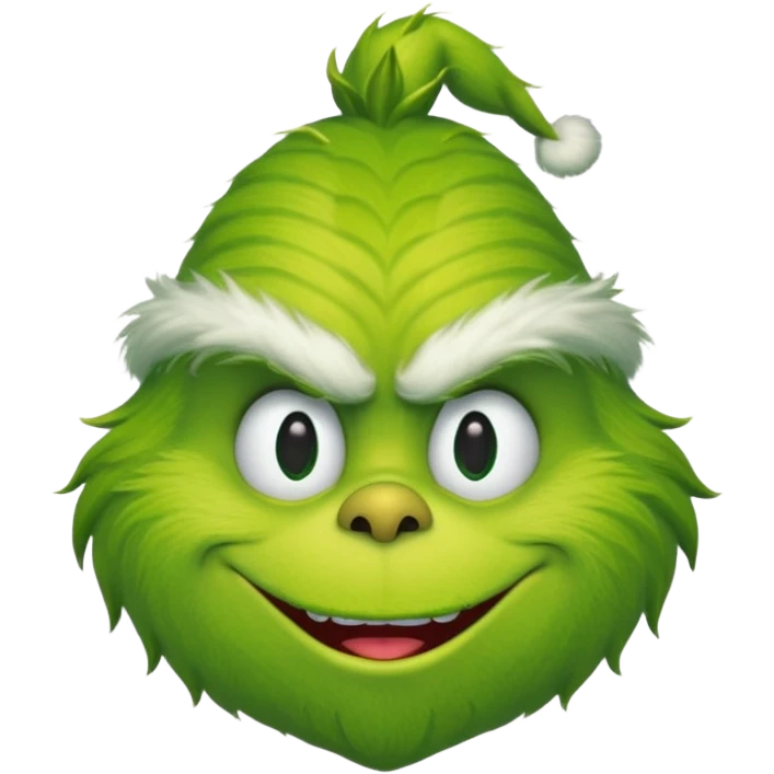 the grinch face smiling emoji emoji