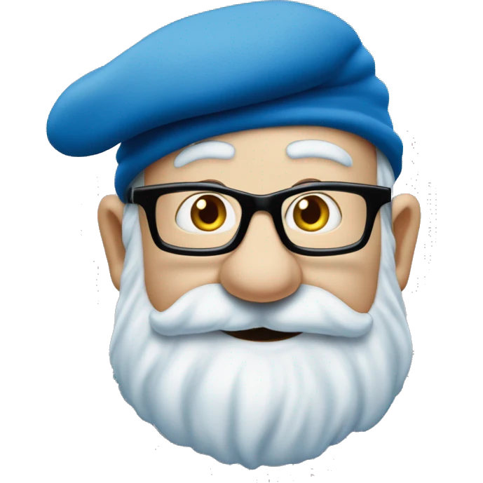 Frans Timmermans as smurf emoji