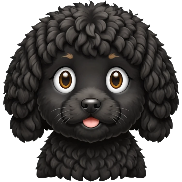 black cockapoo emoji