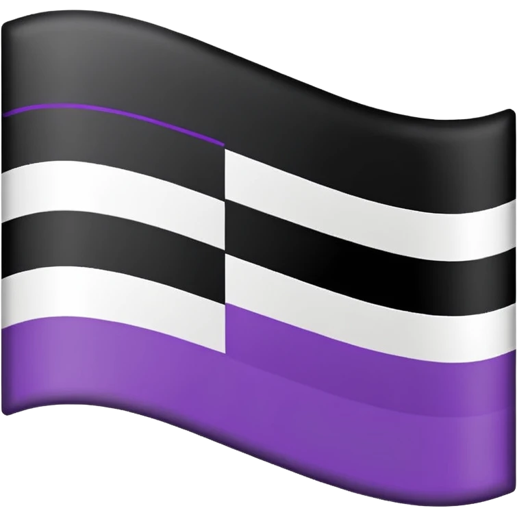 Asexual flag emoji
